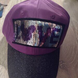 Disney Parks Purple and black Mickey Mouse sequin hat new